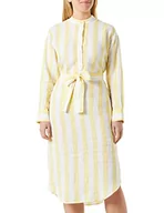 Sukienki - Seidensticker Damska sukienka bluzowa o regularnym kroju z długim rękawem, żółta, 42, żółty, 42 - miniaturka - grafika 1
