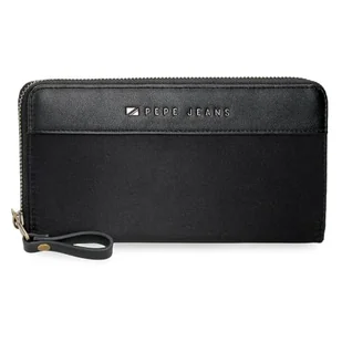 Pepe Jeans Morgan Portfel na karty Czarny 19,5x10x2 cms Poliester i PU by Joumma Bags, czarny, Talla única, Portfel z wizytówką - Portfele - miniaturka - grafika 1