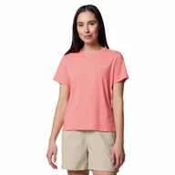 Koszulki i topy damskie - Damska koszulka Columbia Sun Trek Short Sleeve II Tee alpenglow - L - miniaturka - grafika 1