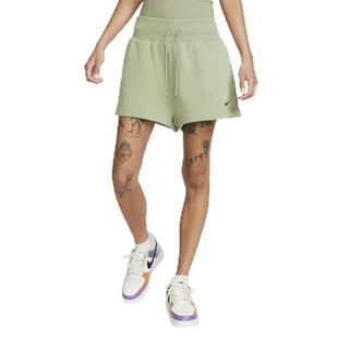 Nike FD1409-386 W NSW PHNX FLC HR Krótkie Spodenki Damskie Olej Zielony/Czarny Rozmiar L - Spodenki damskie - miniaturka - grafika 1