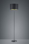 Lampy stojące - Trio Leuchten hostel lampa stojąca, metal, czarny mat/złoty 408200179 - miniaturka - grafika 1