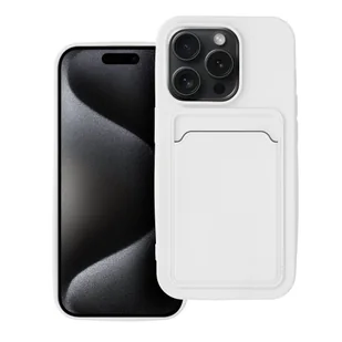 Futerał CARD CASE do IPHONE 15 PRO biały - Etui i futerały do telefonów - miniaturka - grafika 1