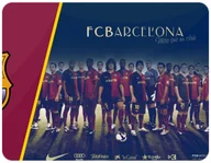 Podkładki pod mysz - PODKŁADKA POD MYSZKĘ FC BARCELONA Z IMIENIEM 23x19CM DO LAPTOPA - miniaturka - grafika 1