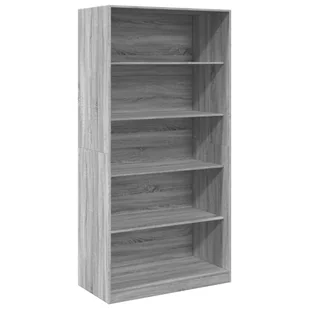 vidaXL Szafa szara Sonoma 100x50x200 cm Materiał drewnopochodny - Szafy - miniaturka - grafika 1
