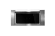 Okapy kuchenne - Toflesz Lumino Inox Czarne Szkło Gest 89,5cm - miniaturka - grafika 1