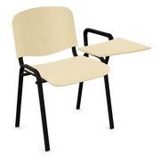 Fotele i krzesła biurowe - Krzesło konferencyjne Iso wood z pulpitem  Nowy Styl dużo kolorów - miniaturka - grafika 1