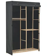 Szafy - Grafitowa duża trzy poziomowa szafa tekstylna F4-W69 - miniaturka - grafika 1