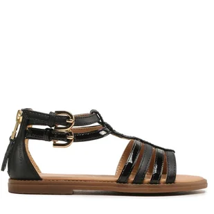 Sandały Geox J Sandal Karly Girl J7235D05402C9999 S Czarny - Buty dla dziewczynek - miniaturka - grafika 1