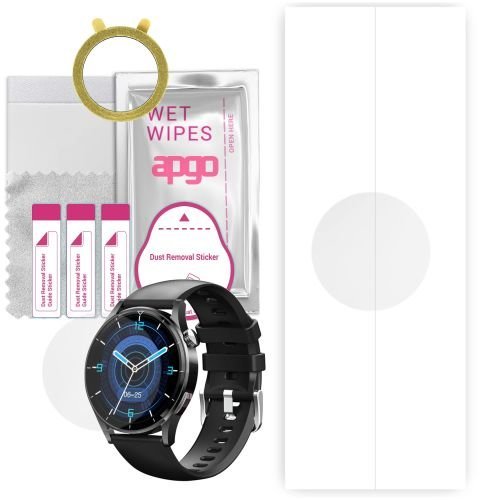 1x folia hydrożelowa ochronna do Tracer SM7 GP+ Plus - apgo Smartwatch Hydrogel Protection Ochrona na ekran smartwatcha