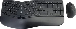 Klawiatura + mysz Conceptronic CONCEPTRONIC Wireless Keyboard+Mouse,ergo,Layout italien. sw - Zestawy myszka + klawiatura - miniaturka - grafika 1