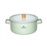 Garnki - Garnek GERLACH Natur Enamel 20 cm Zielony - miniaturka - grafika 1
