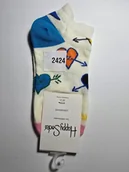 Skarpetki męskie - Kolorowe skarpety Happy Socks stopki unisex rozmiar 36-40 (2424) - miniaturka - grafika 1