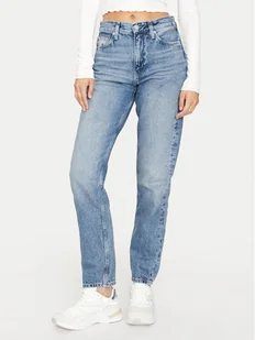 Calvin Klein Jeans Jeansy Authentic J20J223658 Niebieski Slim Fit - Spodnie damskie - miniaturka - grafika 1