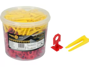 System, klipsy + kliny do poziomowania płytek 3mm, w wiaderku 300 + 100sz. - Narzędzia glazurnicze - miniaturka - grafika 1