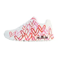 Buty trekkingowe damskie - Buty na co dzień damskie SKECHERS SPREAD THE LOVE zdobienie w serca - miniaturka - grafika 1