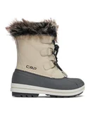 Buty dla dziewczynek - CMP Śniegowce Kids Anthilian Snow Boot Wp 30Q4594 Beżowy - miniaturka - grafika 1