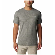 Koszulki sportowe męskie - Koszulka męska Columbia Kwick Hike™ Back Graphic SS Tee Rozmiar: M / Kolor: szary - miniaturka - grafika 1