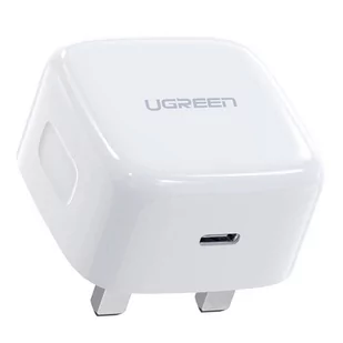 Ugreen ładowarka sieciowa USB Typ C Power Delivery 3.0 Quick Charge 4.0 20W 3A (wtyczka UK) biały (CD137) - Ładowarki do telefonów - miniaturka - grafika 1