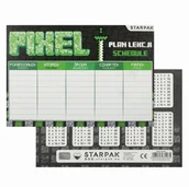 Szkolne artykuły papiernicze - Plan lekcji z tabliczką mnożenia A5 Pixel Game STARPAK 536144 - miniaturka - grafika 1