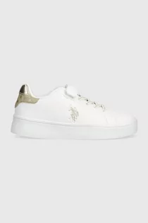Buty dla dziewczynek - U.S. Polo Assn. sneakersy dziecięce kolor biały - grafika 1