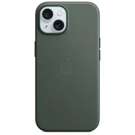 Etui i futerały do telefonów - Apple Etui z tkaniny FineWoven z MagSafe do iPhone 15 Wieczna zieleń (Evergreen) MT3J3ZM/A - miniaturka - grafika 1