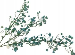 Gałązka Dodatek Do Stroika Bukietu Drobna Gipsówka Sztuczna Niebieska Pik - Sztuczne kwiaty - miniaturka - grafika 1