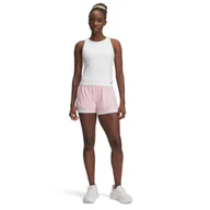 Spodenki damskie - Damskie spodenki treningowe Under Armour Tech Play Up 2in1 Shorts - różowe - miniaturka - grafika 1