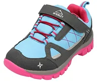 Buty dla chłopców - McKINLEY Maine Aqb Jr dziecięce buty wielofunkcyjne, uniseks, szary - Anthracite Blue L Pink - 28 EU - miniaturka - grafika 1
