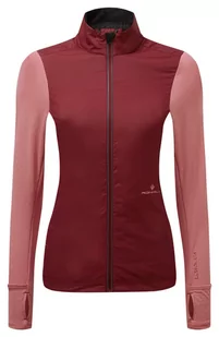RONHILL Kurtka biegowa damska TECH HYPERCHILL JACKET bordowa - Kurtki i kamizelki sportowe damskie - miniaturka - grafika 1