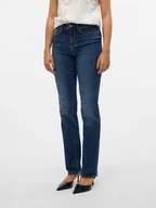 Spodenki damskie - Vero Moda Dżinsy - Slim fit - w kolorze granatowym - miniaturka - grafika 1