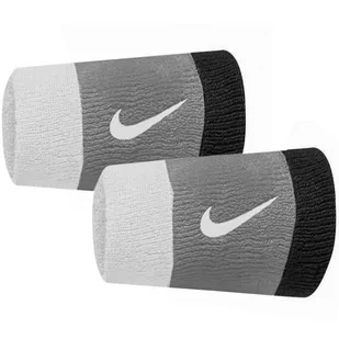 Frotka, opaska na rękę Nike Swoosh N0001586 (kolor Biały. Czarny) - Ozdoby do włosów - miniaturka - grafika 1