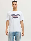Koszulki męskie - Jack & Jones Koszulka "Logo" w kolorze białym - miniaturka - grafika 1