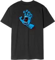Koszulki męskie - t-shirt SANTA CRUZ SCREAMING HAND CHEST TEE Black - miniaturka - grafika 1