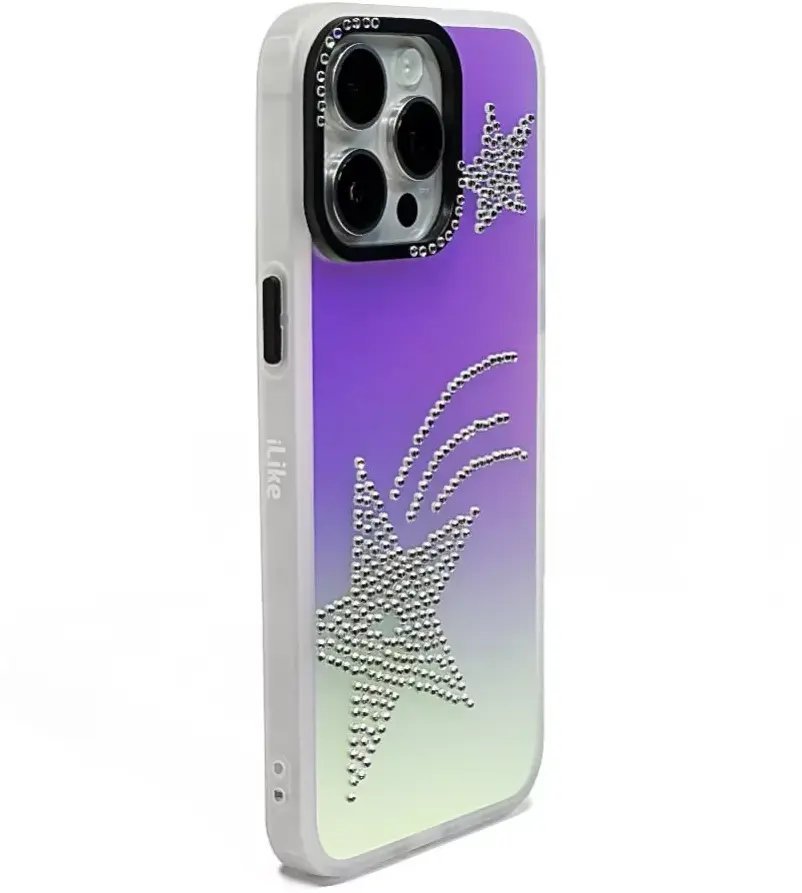 iLike Tylny pokrowiec Apple iPhone 15 Pro LASER SHELL Star ILIAPP15PLSST