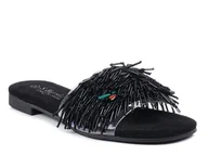 Klapki i japonki damskie - Klapki damskie eleganckie czarne S.Barski 576-40 - miniaturka - grafika 1