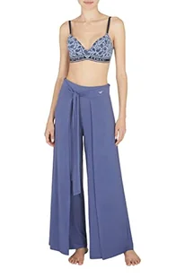 Emporio Armani Spodnie damskie Fluid wiskozowe spodnie, dżinsowy, XL - Spodnie damskie - miniaturka - grafika 1