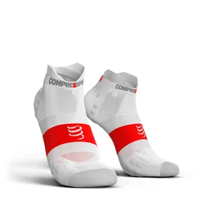 COMPRESSPORT skarpetki biegowe krótkie ProRacing Socks V3.0 ULTRALIGHT Run Lo białe - Skarpetki sportowe męskie - miniaturka - grafika 1