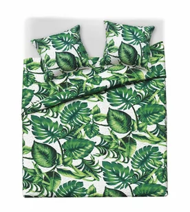 Narzuta 240 x 260 Pikowana Dwustronna Palms Ziel - Narzuty - miniaturka - grafika 1