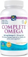 Przeziębienie i grypa - NORDIC NATURALS Complete Omega 565mg (Omega-3, EPA, DHA) 120 Softgels Lemon - miniaturka - grafika 1