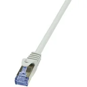 Patchcordy - LogiLink CQ3022S Kabel sieciowy 6A 10G S/FTP 0,5m szary CQ3022S - miniaturka - grafika 1