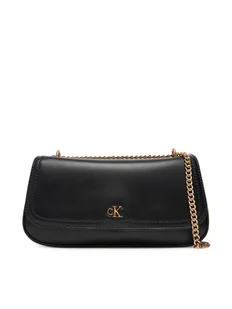 Calvin Klein Torebka Ck Convertible Chain Small Bag LV04F3172G Czarny - Torebki damskie - miniaturka - grafika 1