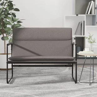 vidaXL Ławka, kolor taupe, 100x64x80 cm, obita tkaniną - Ławki do przedpokoju vidaXL Ławka, kolor taupe, 100x64x80 cm, obita tkaniną - Ławki do przedpokoju - miniaturka - grafika 1