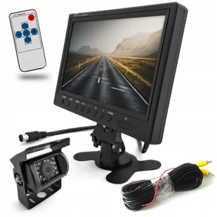 Monitor 9'' kamera cofania bez linii Bus Tir 15m Podział na 4 kamery - Kamery cofania - miniaturka - grafika 1