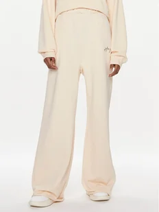 Hugo Spodnie dresowe Nasuede_2 50508560 Beżowy Relaxed Fit - Spodnie sportowe damskie - miniaturka - grafika 1