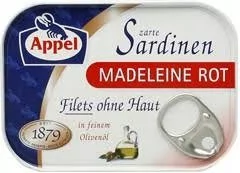 Appel Filety z sardynki bez skóry w oliwie 105g - Konserwy i dania rybne - miniaturka - grafika 1