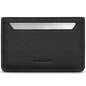 Portfele - Woolnut Leather Card Holder, black - miniaturka - grafika 1