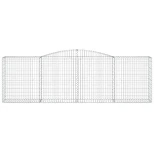 Kosze gabionowe, 10 szt, 400x50x120/140cm, galwanizowane żelazo - Ogrodzenia - miniaturka - grafika 5