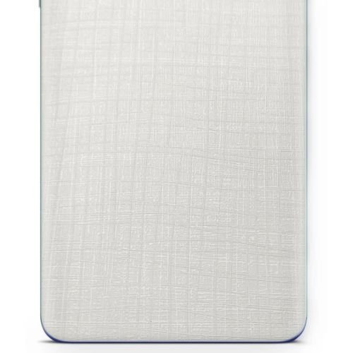 folia naklejka skórka strukturalna na TYŁ do Motorola Moto G53s 5G - Tkanina Biała - apgo SKINS