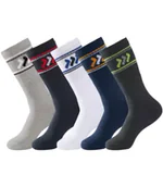 Skarpetki sportowe męskie - Zestaw 5 par sportowych skarpet Mężczyzna Atlas For Men - Kolor : Szary - Rozmiar : 39/42 - miniaturka - grafika 1