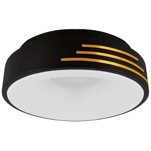 Nowoczesny plafon 4164 Ideus LED 24W 4200K do salonu czarny złoty - Lampy sufitowe - miniaturka - grafika 1